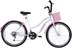 Bicicleta Aro 26 Feminina Beach Retrô Dalannio