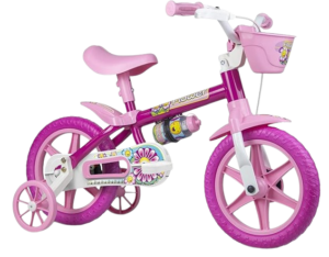 Bicicleta Infantil Aro 12 Flower Nathor