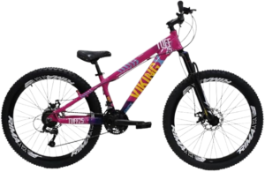 Bicicleta Aro 26 Viking Tuff x25 21 Vel Quadro em Alumínio Freio a Disco Freestyle