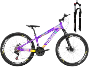 Bicicleta Aro 26 Viking X Tuff 25 em Aluminio 18 Velocidades 2x9 Freio Hidraulico Suspensão