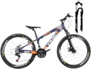 Bicicleta Aro 26 VikingX Tuff25 Em Aluminio 6061 Roda Vmaxx Aero 21 Velocidade_Marcha, Transmissão 3x7v Importada, Garfo de Suspensão Com Trava no Ombro, Freio a Disco