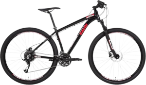 Caloi - Bicicleta Mojave Aro 29, Freio à disco hidráulico, Câmbio Microshift, 27 Velocidades