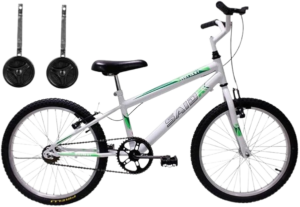 Bicicleta Aro 20 Infantil Masculina Freios V Brake Com Rodinhas