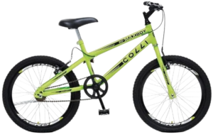 Colli Bike, Bicicleta Max Boy, Aro 20 Aero 36 Raias, freios V-Brake Dianteiro e Traseiro, Suporte de guidão Down Hill