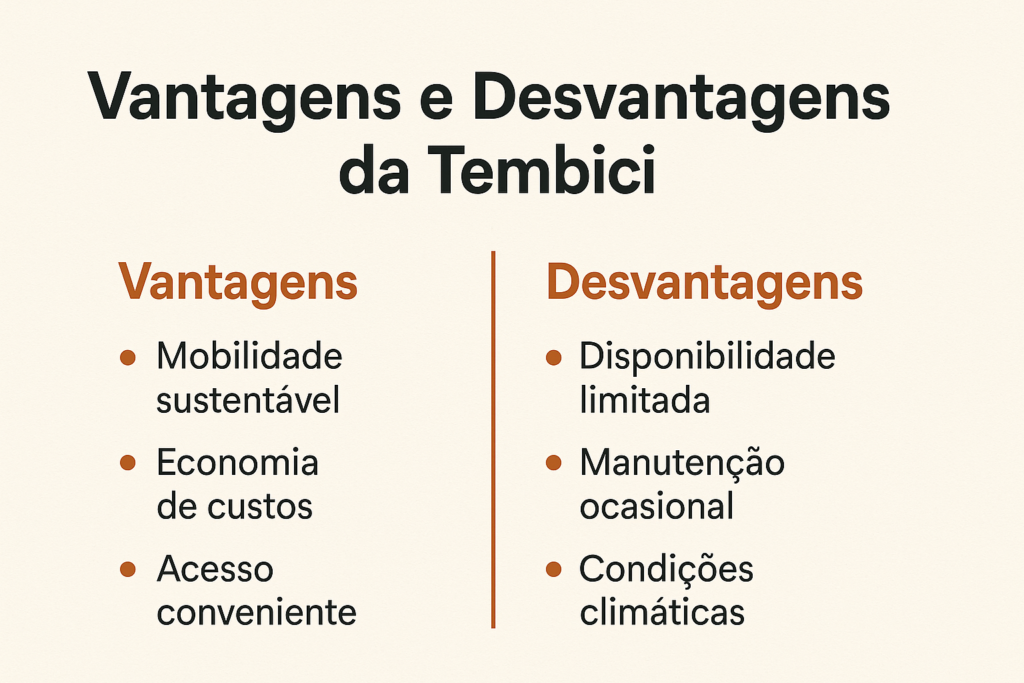 Vantagens e Desvantagens da Tembici