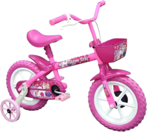 Bicicleta Arco Iris Infantil Aro 12 Rosa Track Bikes