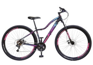 Bicicleta Aro 29 Feminina Urbana KSW MWZA Alumínio – 24 Marchas, Freio a Disco, Suspensão 80mm, Ideal para Cidade e Passeio